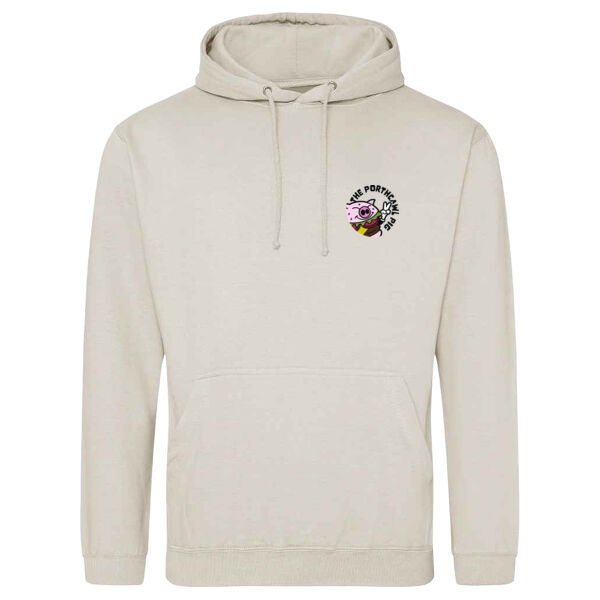 Porthcawl Pig Natural Stone Hoodie Thumbnail