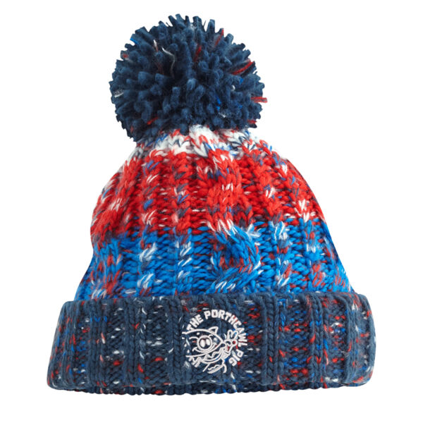Porthcawl Pig Chilli Red Pom Beanie Thumbnail